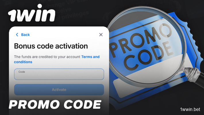 Promo code for use at 1Win online casino
