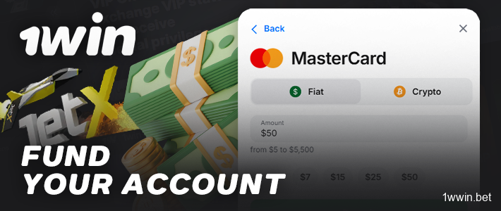 Depositing funds into your 1Win jetX account to play for real money