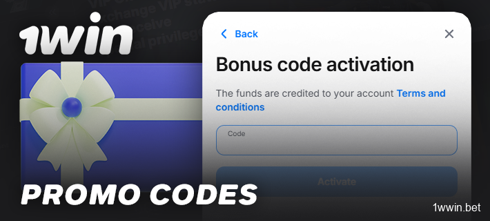 About promo codes for the 1Win online casino