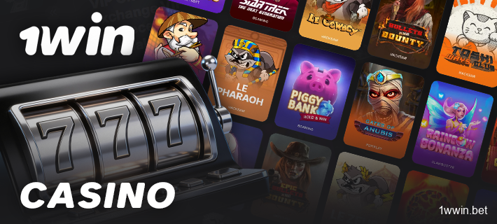 About the casino games section at 1Win