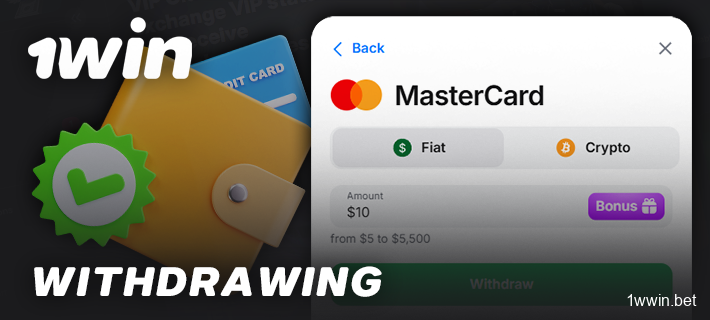 Withdrawing money from the 1Win online casino - collecting winnings