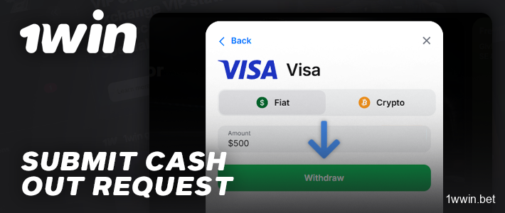 Confirm your withdrawal from 1Win