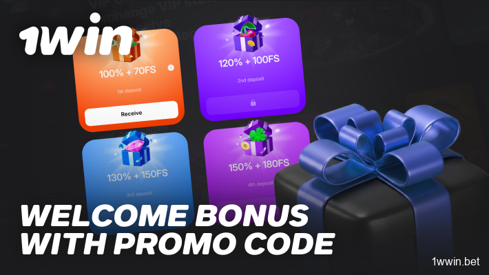 A promo code at 1Win Casino unlocks access to welcome bonuses and free spins