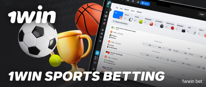 1win offers sports betting with a wide selection of events