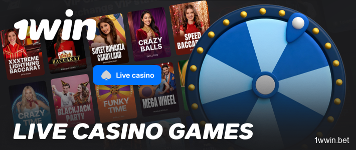 Live dealer games recreate the atmosphere of a real casino at 1win